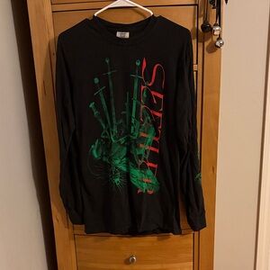 Seether Black Long Sleeve Concert Tee